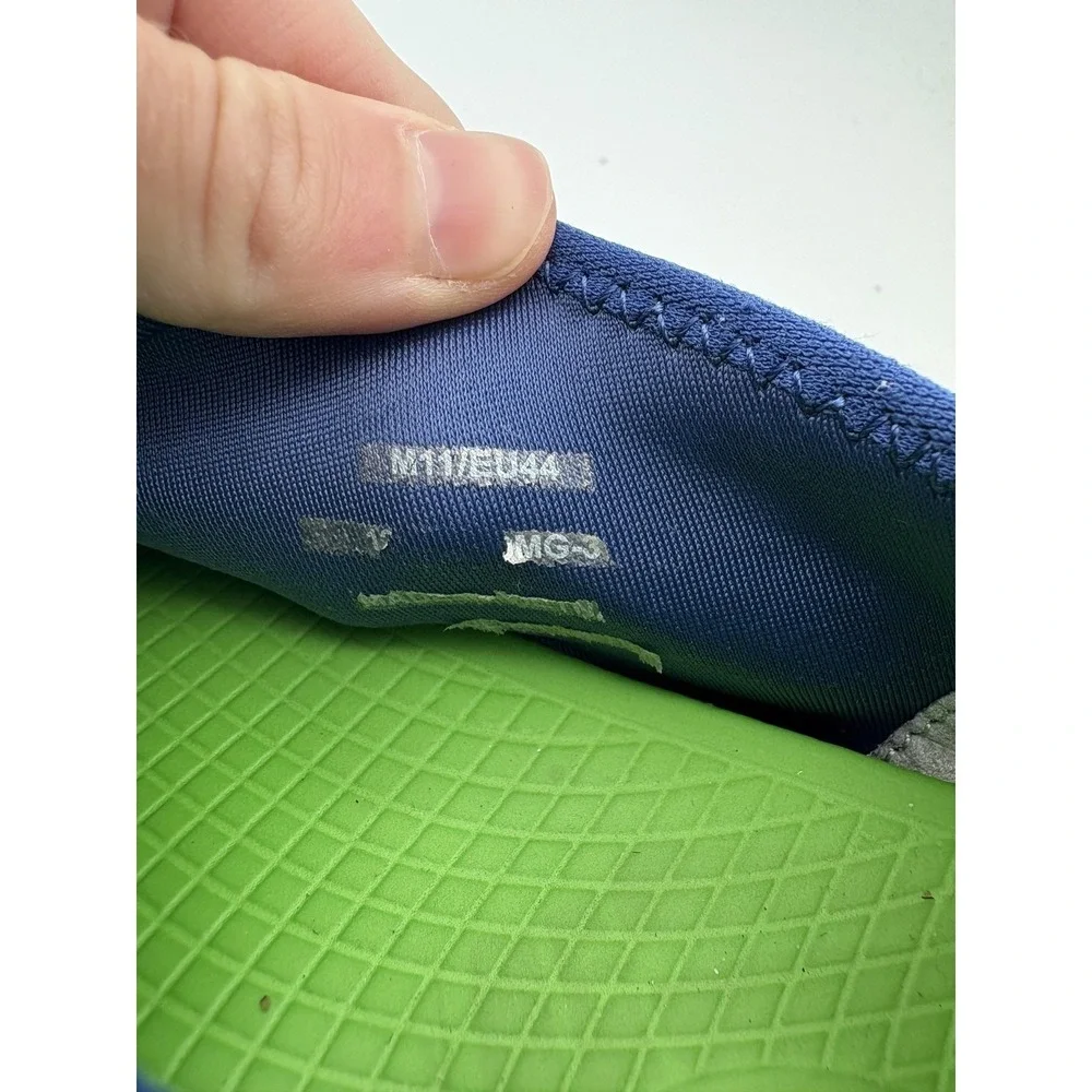 OOFOS Shoes Mens‎ Size 11 Blue Knit Slip On Recovery Casual Comfort Walking